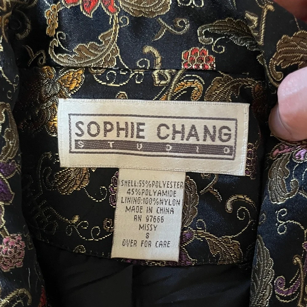 Vintage Floral Brocade Blazer Dress - Picture 2 of 5